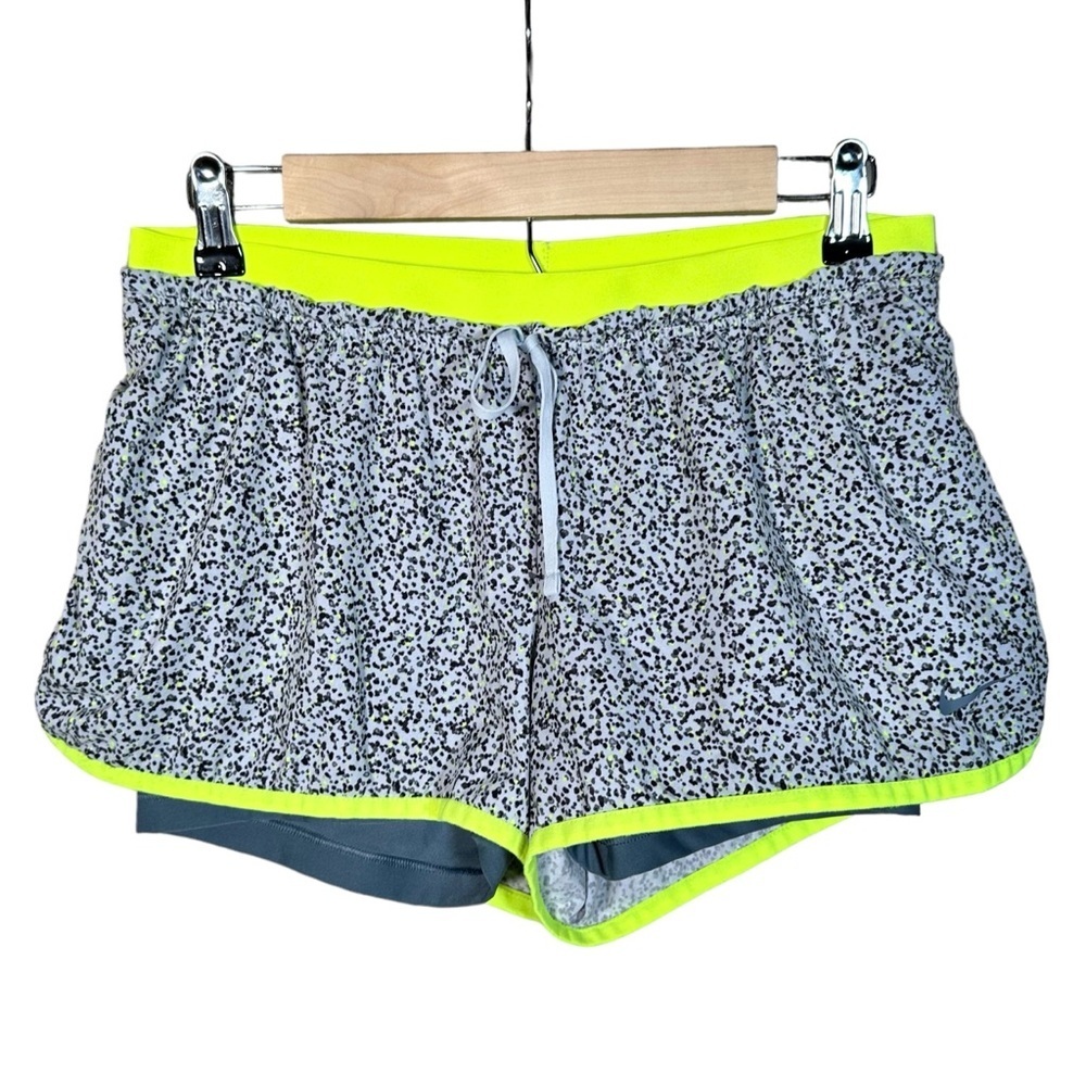 NIKE Dri Fit Swoosh Logo Tempo Lined Running Shorts